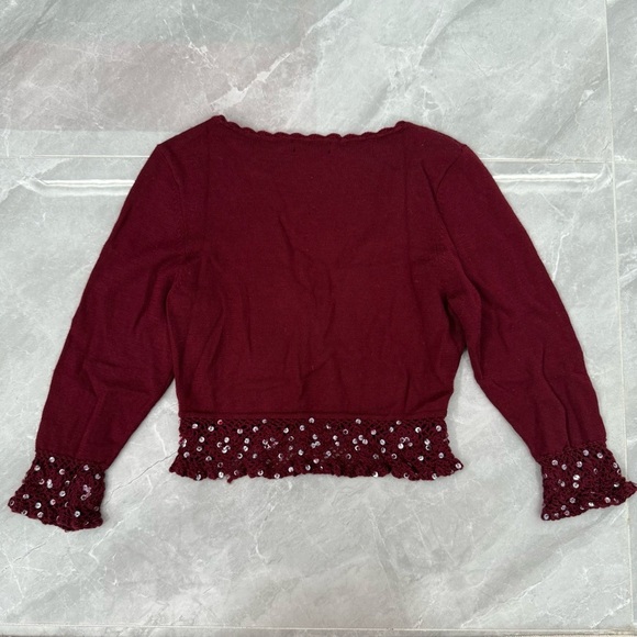 Women’s INC International Concepts 100% Merino Wool Cardigan Sequins Sweater - Picture 9 of 16